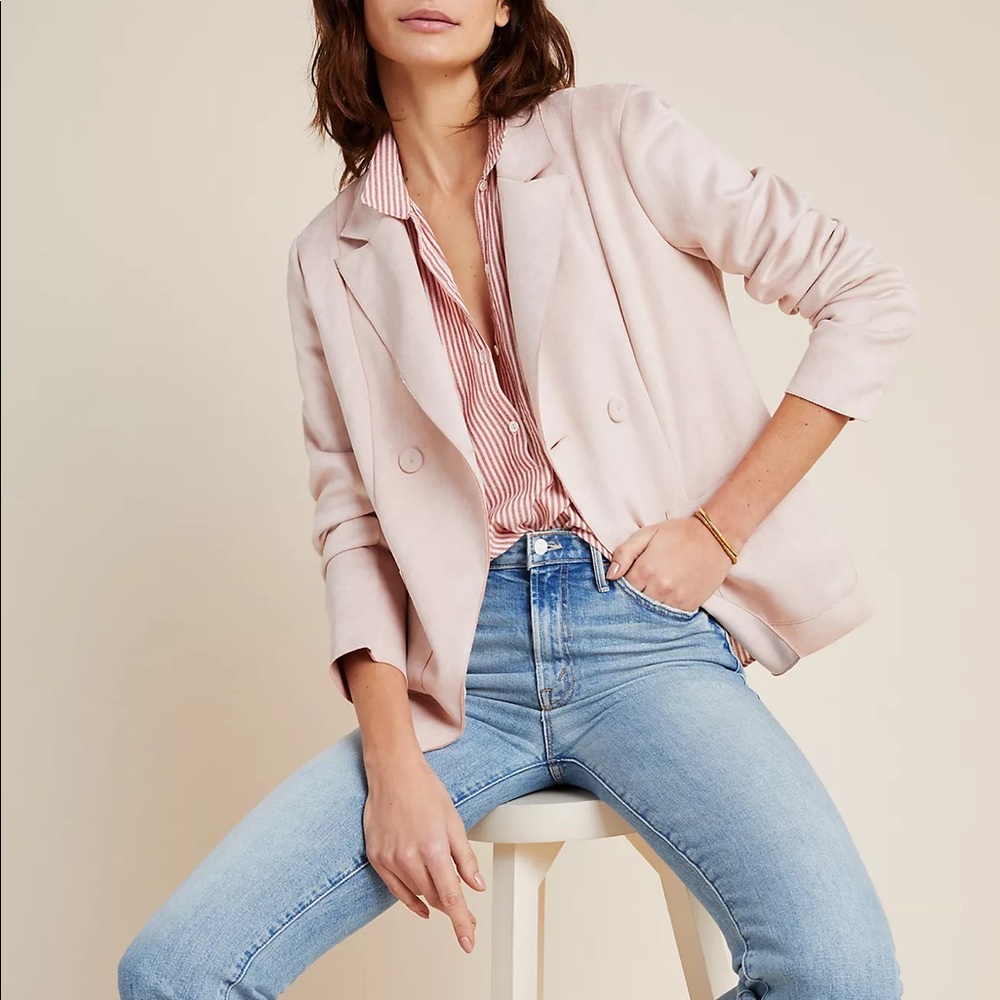 Anthropologie Charli Sueded Blazer